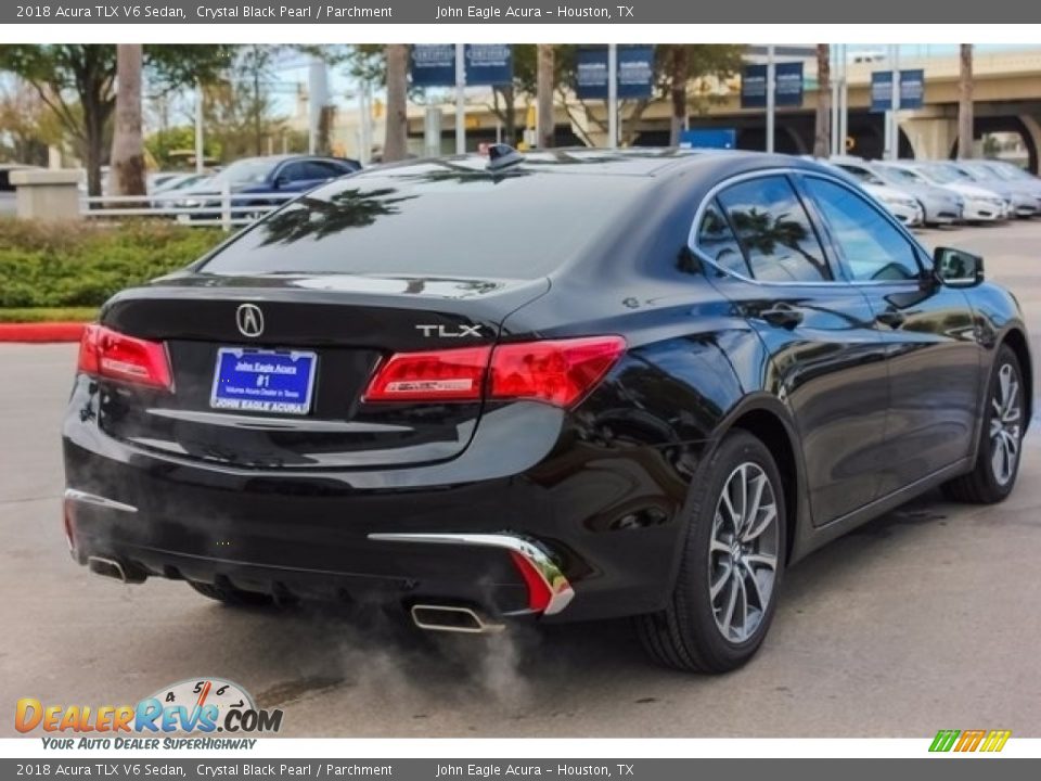 2018 Acura TLX V6 Sedan Crystal Black Pearl / Parchment Photo #7