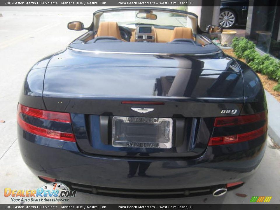 2009 Aston Martin DB9 Volante Mariana Blue / Kestrel Tan Photo #5