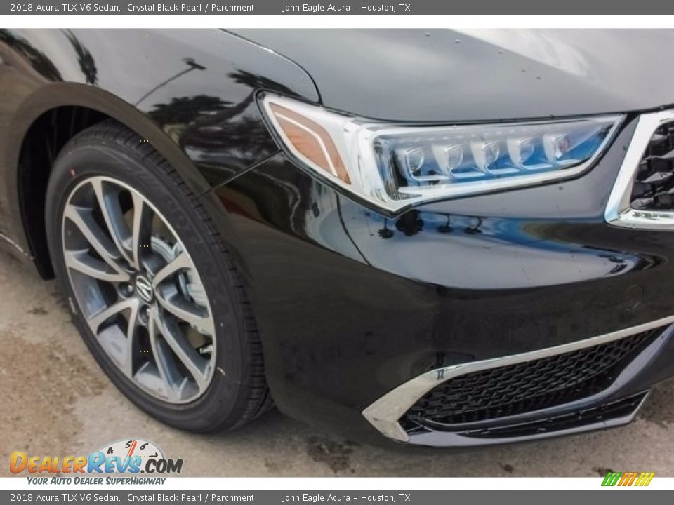 2018 Acura TLX V6 Sedan Crystal Black Pearl / Parchment Photo #10