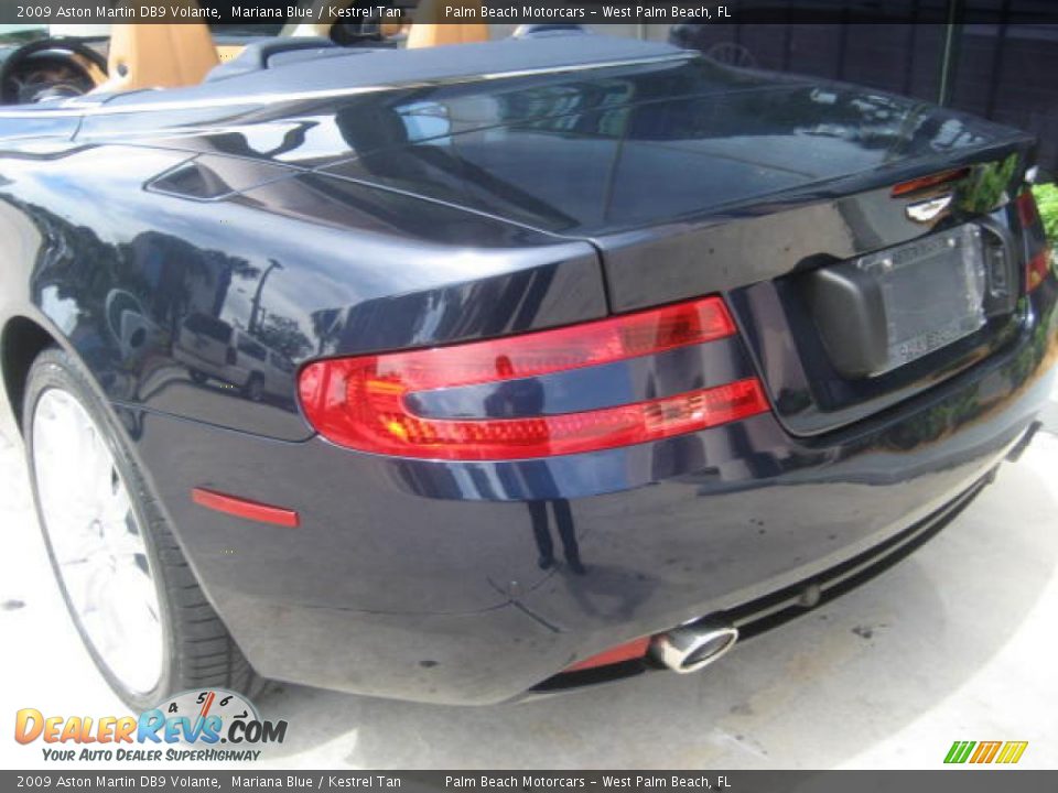 2009 Aston Martin DB9 Volante Mariana Blue / Kestrel Tan Photo #6