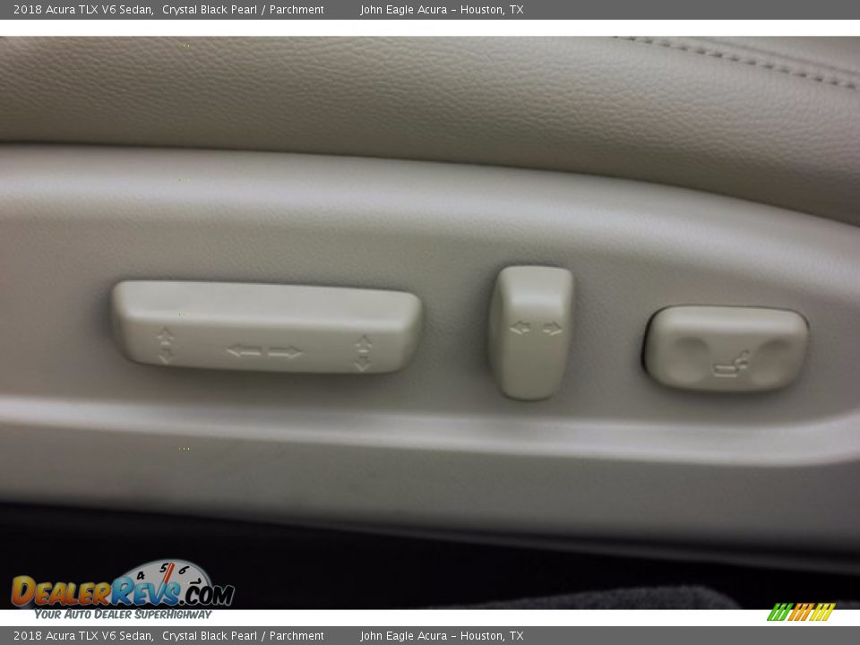 2018 Acura TLX V6 Sedan Crystal Black Pearl / Parchment Photo #14