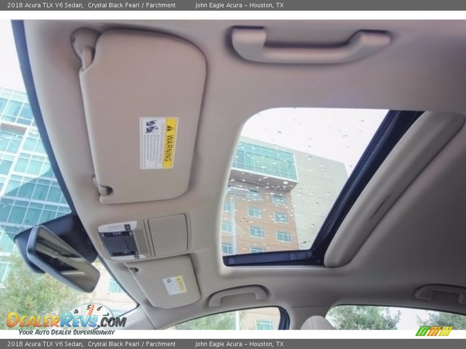 2018 Acura TLX V6 Sedan Crystal Black Pearl / Parchment Photo #15