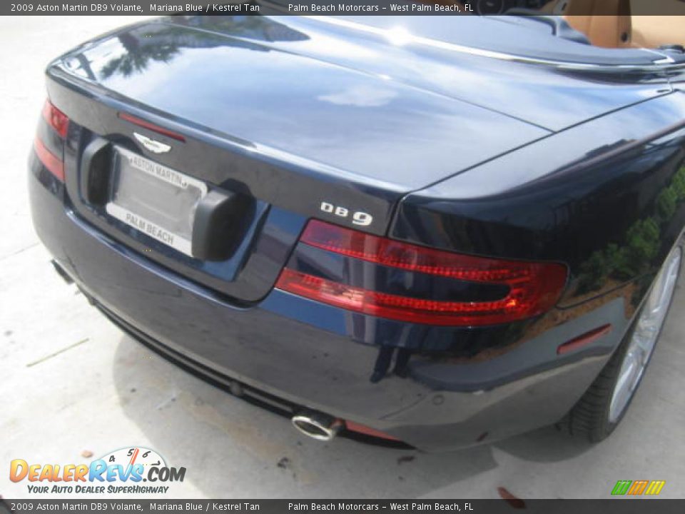 2009 Aston Martin DB9 Volante Mariana Blue / Kestrel Tan Photo #7