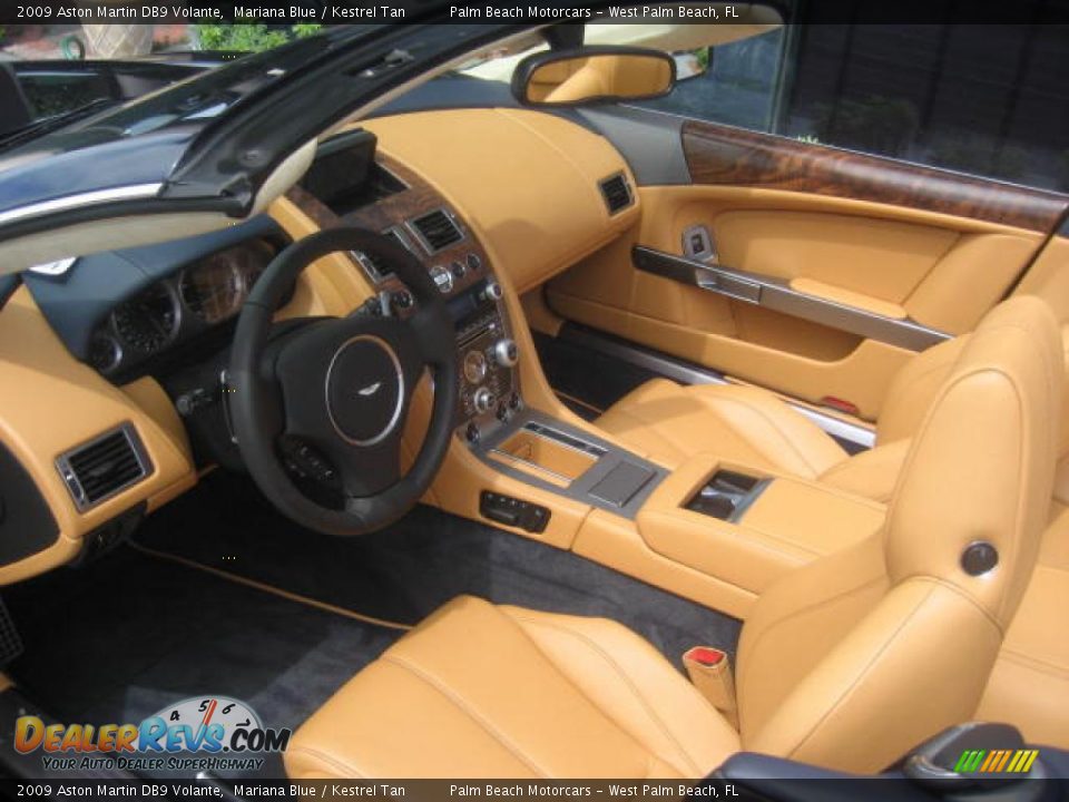2009 Aston Martin DB9 Volante Mariana Blue / Kestrel Tan Photo #9