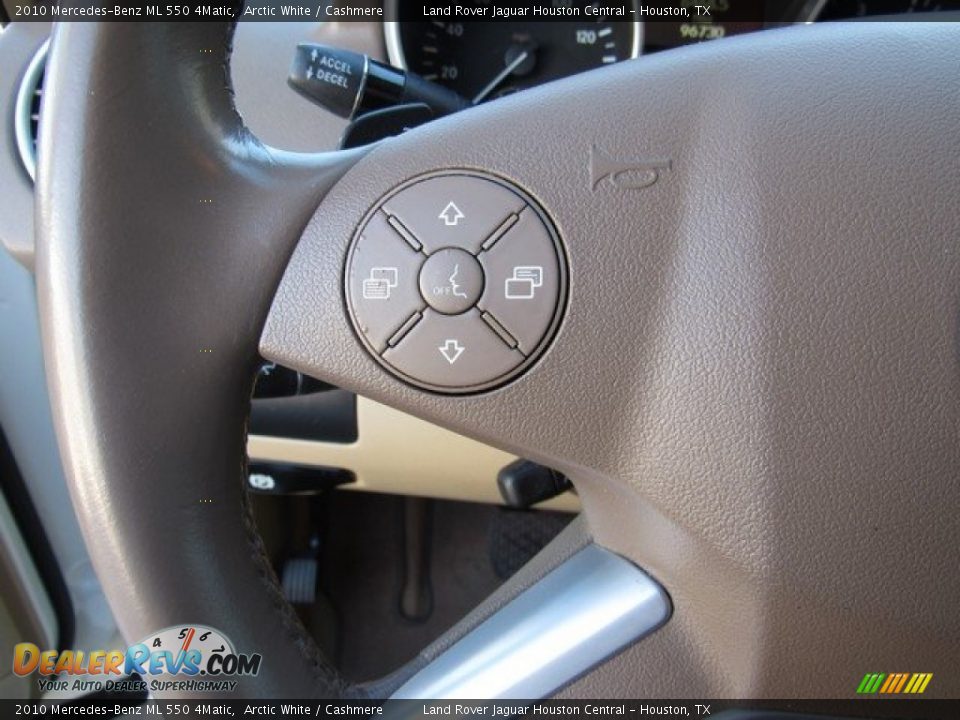 2010 Mercedes-Benz ML 550 4Matic Arctic White / Cashmere Photo #29