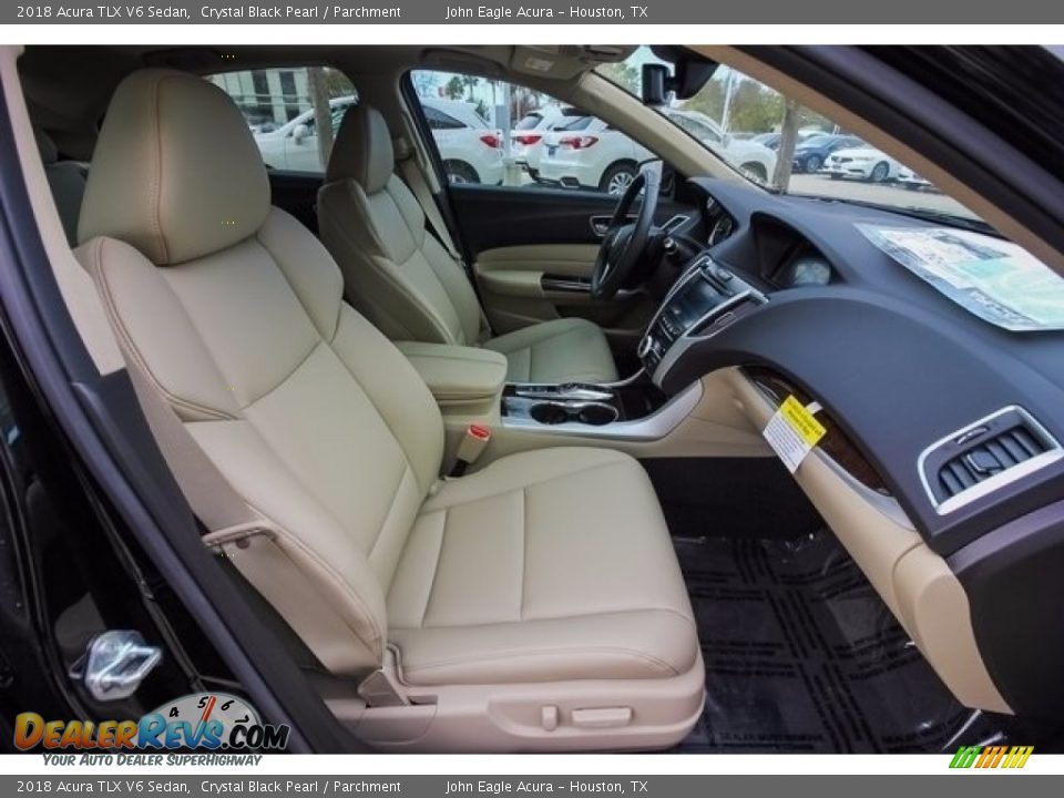 2018 Acura TLX V6 Sedan Crystal Black Pearl / Parchment Photo #23