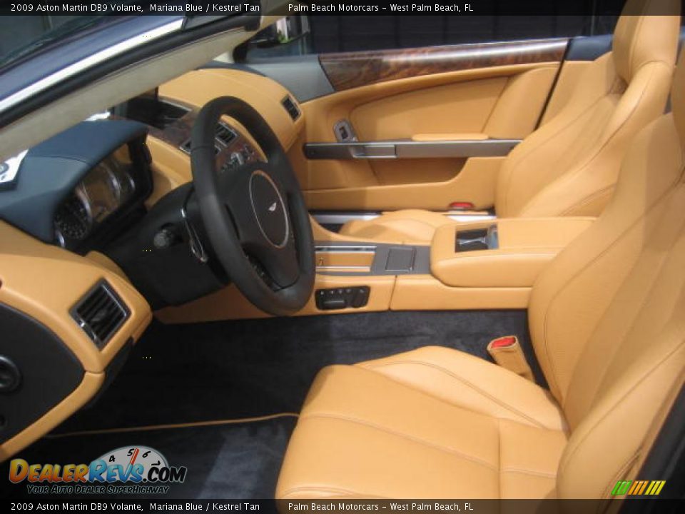2009 Aston Martin DB9 Volante Mariana Blue / Kestrel Tan Photo #11