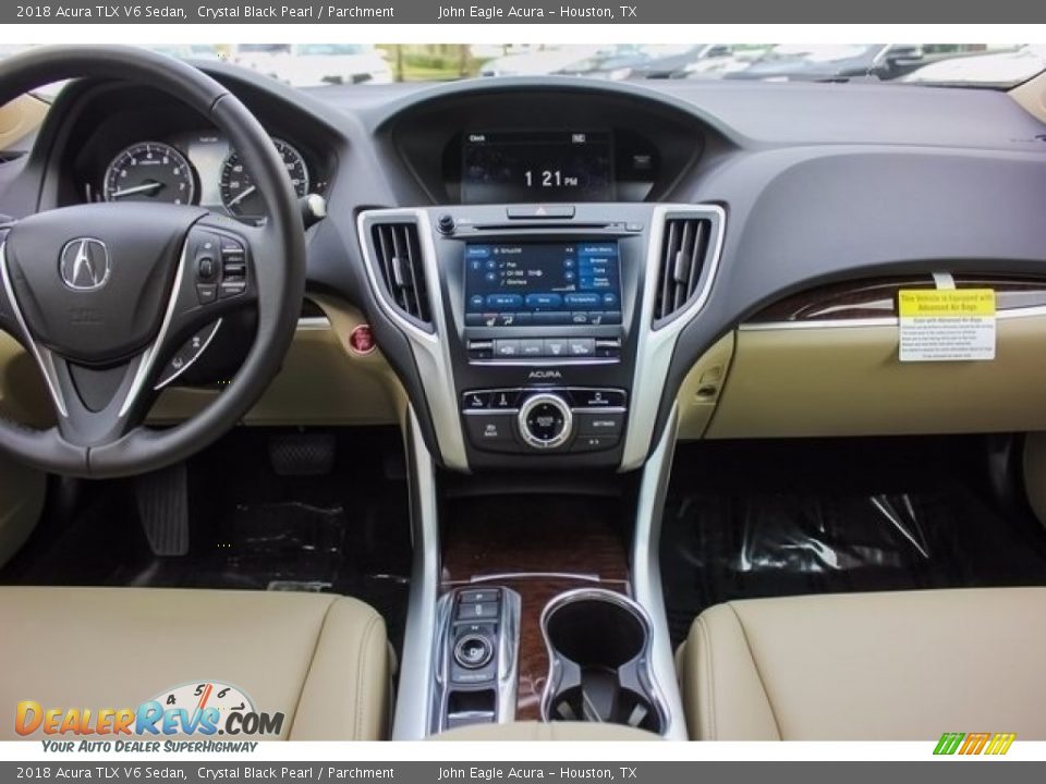 2018 Acura TLX V6 Sedan Crystal Black Pearl / Parchment Photo #27