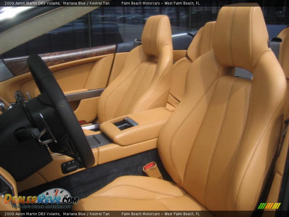 2009 Aston Martin DB9 Volante Mariana Blue / Kestrel Tan Photo #12