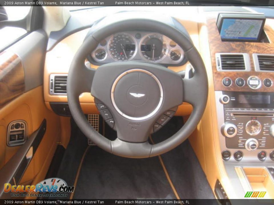 2009 Aston Martin DB9 Volante Mariana Blue / Kestrel Tan Photo #13