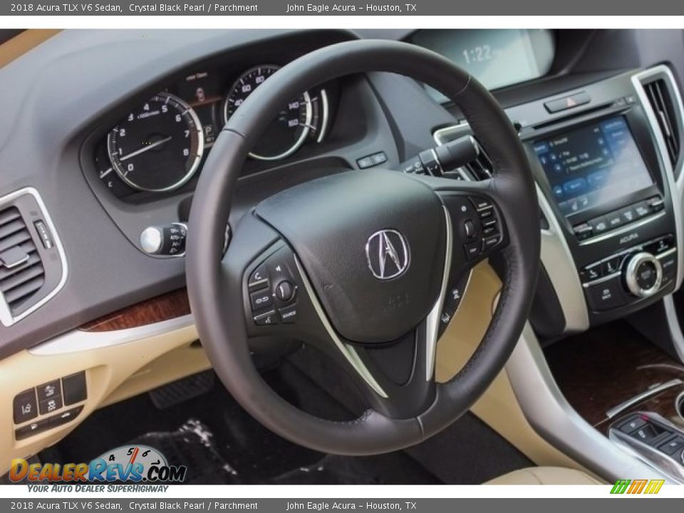 2018 Acura TLX V6 Sedan Crystal Black Pearl / Parchment Photo #32