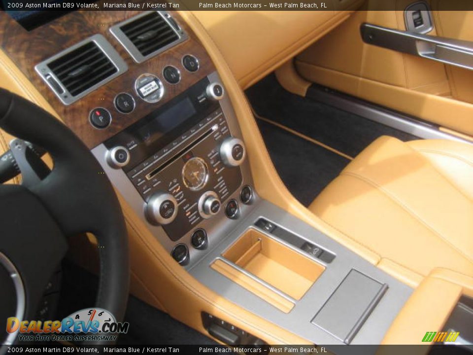 2009 Aston Martin DB9 Volante Mariana Blue / Kestrel Tan Photo #14
