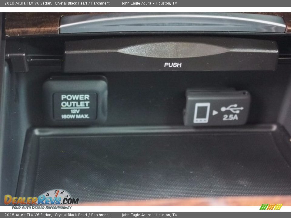 2018 Acura TLX V6 Sedan Crystal Black Pearl / Parchment Photo #35