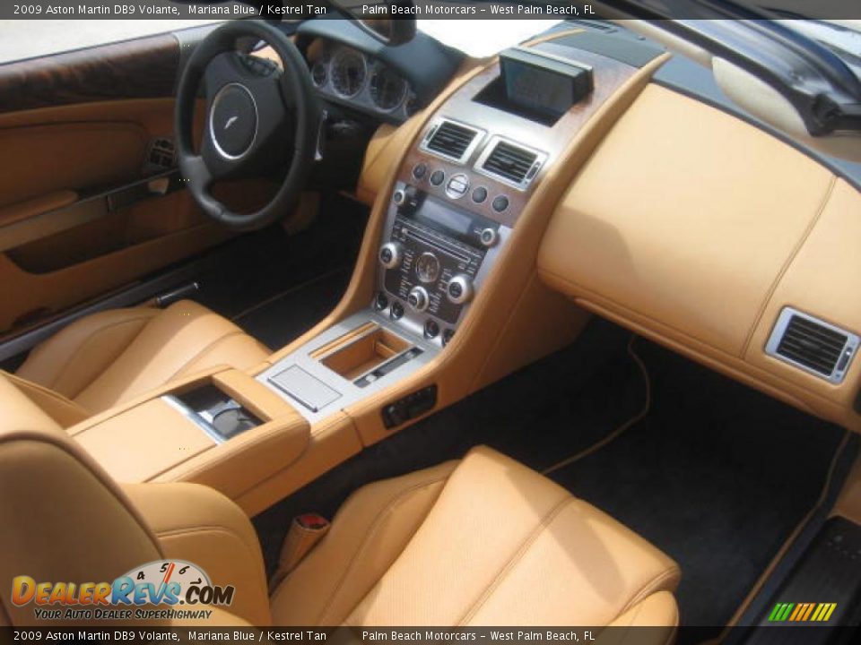 2009 Aston Martin DB9 Volante Mariana Blue / Kestrel Tan Photo #16