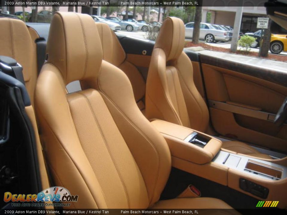 2009 Aston Martin DB9 Volante Mariana Blue / Kestrel Tan Photo #17