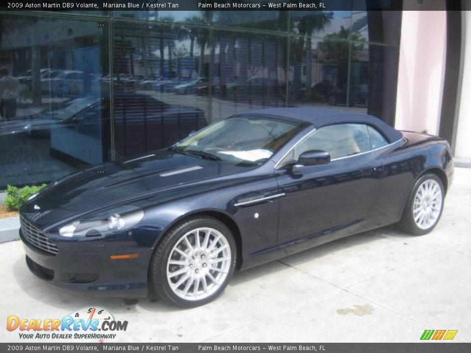 2009 Aston Martin DB9 Volante Mariana Blue / Kestrel Tan Photo #19