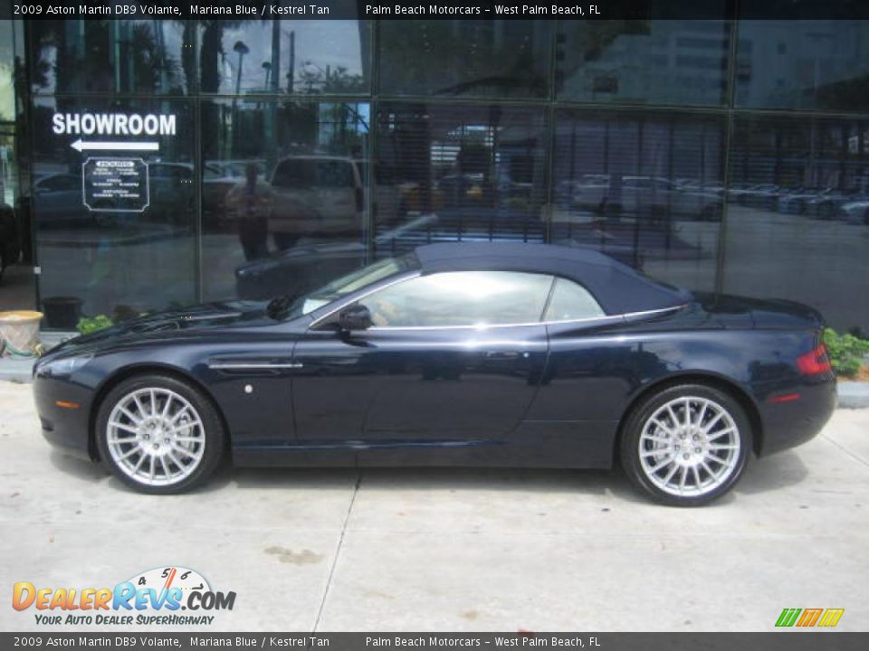 2009 Aston Martin DB9 Volante Mariana Blue / Kestrel Tan Photo #20