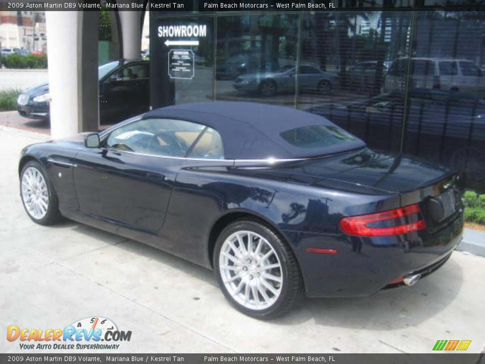 2009 Aston Martin DB9 Volante Mariana Blue / Kestrel Tan Photo #21