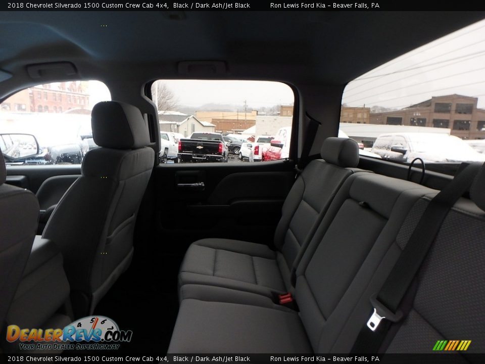 Rear Seat of 2018 Chevrolet Silverado 1500 Custom Crew Cab 4x4 Photo #10