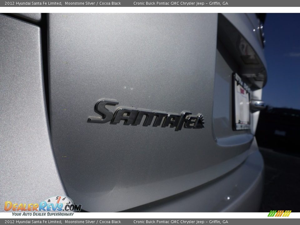2012 Hyundai Santa Fe Limited Moonstone Silver / Cocoa Black Photo #15