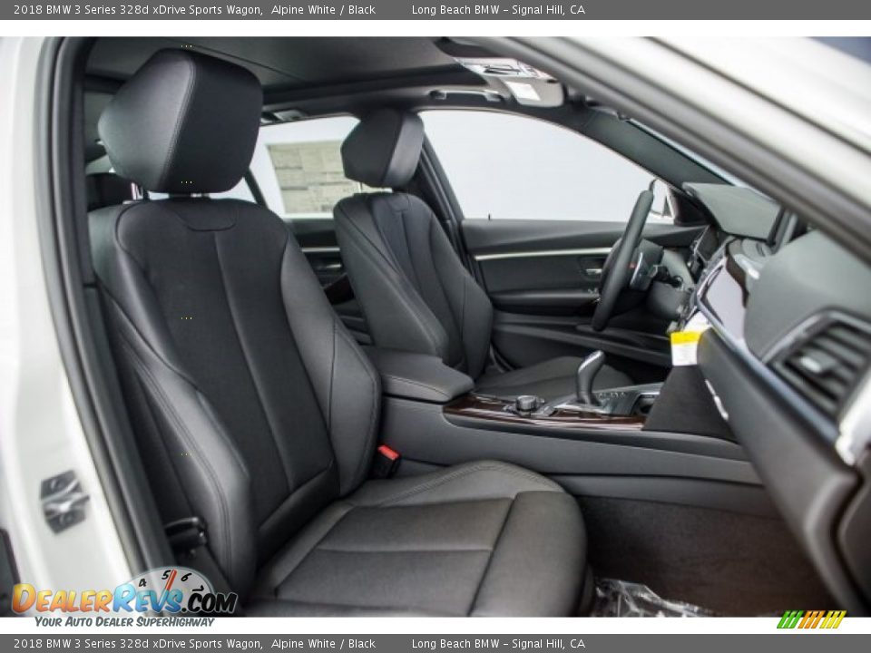 2018 BMW 3 Series 328d xDrive Sports Wagon Alpine White / Black Photo #2