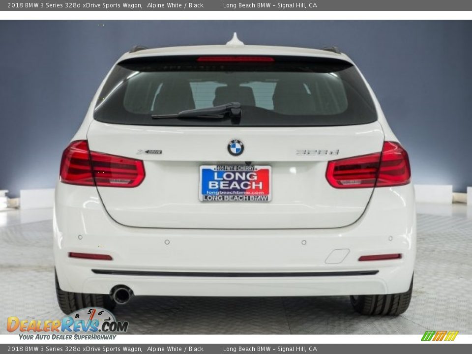 2018 BMW 3 Series 328d xDrive Sports Wagon Alpine White / Black Photo #3