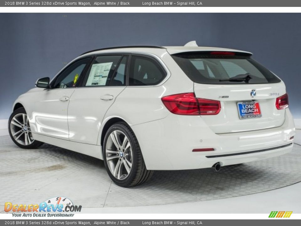 2018 BMW 3 Series 328d xDrive Sports Wagon Alpine White / Black Photo #4