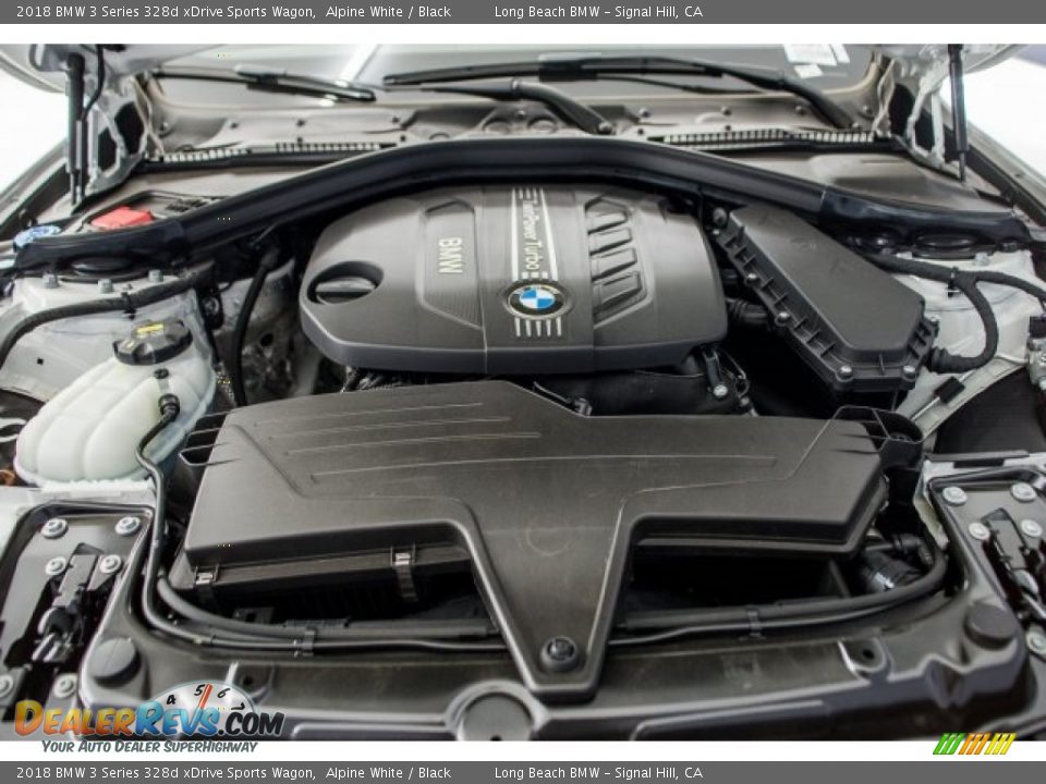 2018 BMW 3 Series 328d xDrive Sports Wagon Alpine White / Black Photo #8