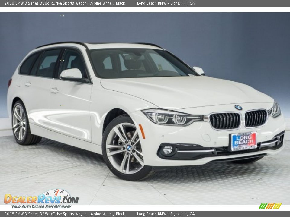 2018 BMW 3 Series 328d xDrive Sports Wagon Alpine White / Black Photo #11