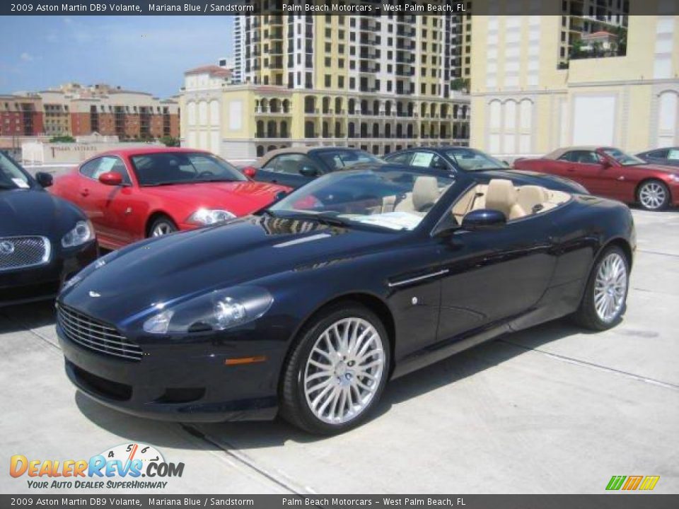 2009 Aston Martin DB9 Volante Mariana Blue / Sandstorm Photo #1
