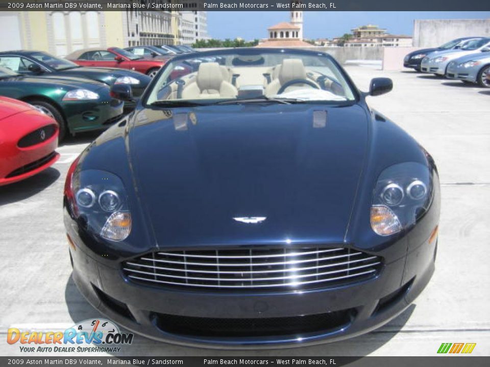 2009 Aston Martin DB9 Volante Mariana Blue / Sandstorm Photo #2