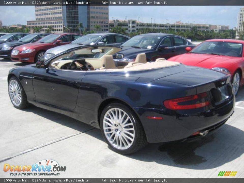 2009 Aston Martin DB9 Volante Mariana Blue / Sandstorm Photo #4