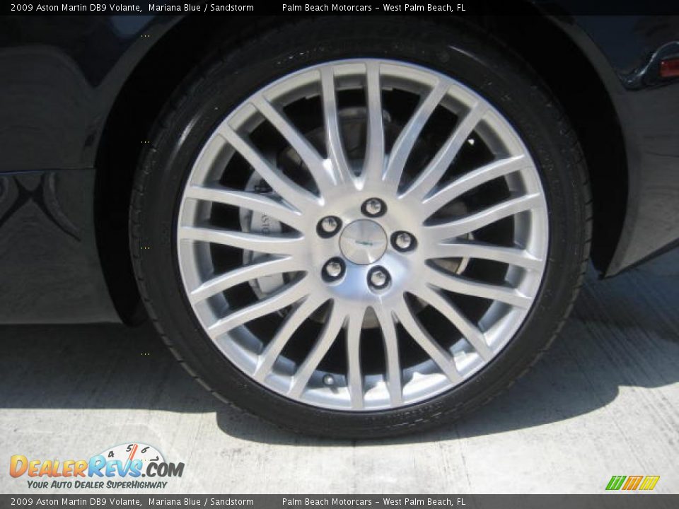 2009 Aston Martin DB9 Volante Mariana Blue / Sandstorm Photo #5