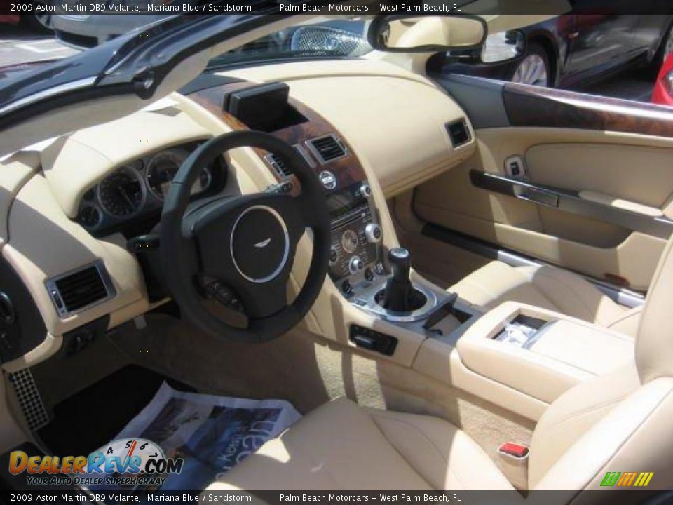 2009 Aston Martin DB9 Volante Mariana Blue / Sandstorm Photo #6