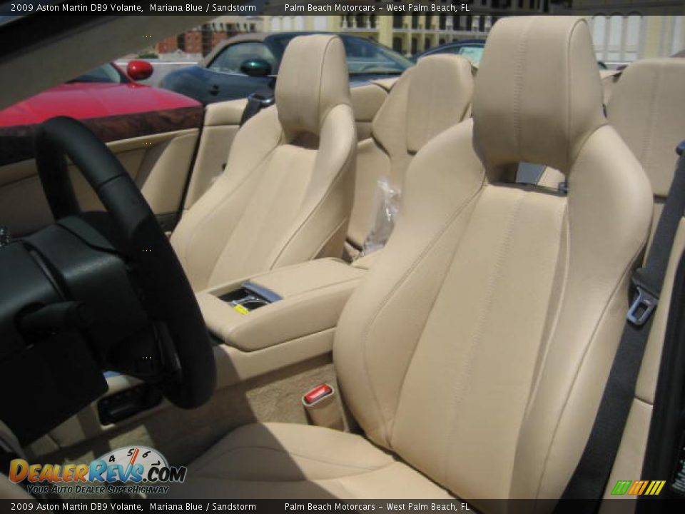 2009 Aston Martin DB9 Volante Mariana Blue / Sandstorm Photo #9