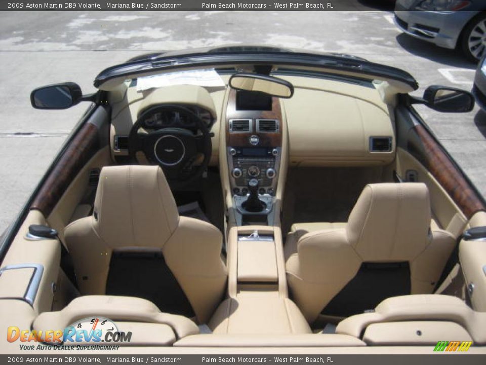 2009 Aston Martin DB9 Volante Mariana Blue / Sandstorm Photo #10