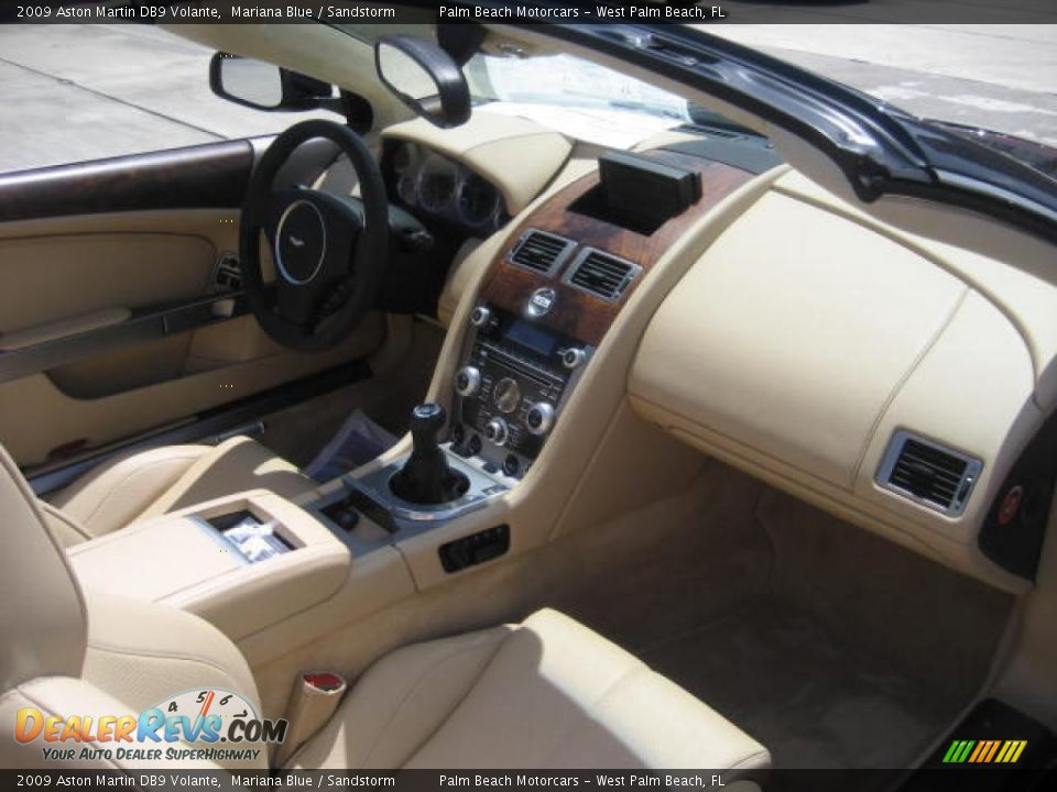 2009 Aston Martin DB9 Volante Mariana Blue / Sandstorm Photo #11