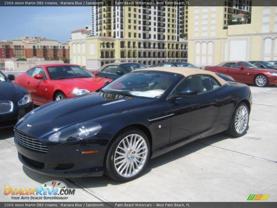 2009 Aston Martin DB9 Volante Mariana Blue / Sandstorm Photo #15