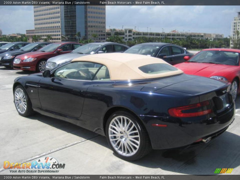 2009 Aston Martin DB9 Volante Mariana Blue / Sandstorm Photo #17