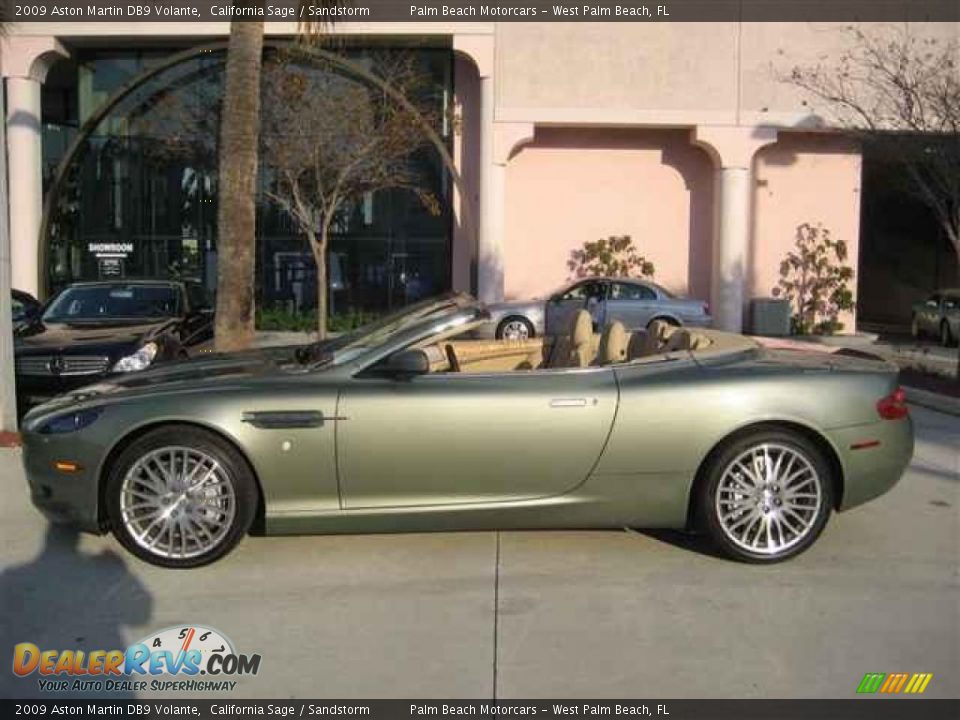 2009 Aston Martin DB9 Volante California Sage / Sandstorm Photo #3