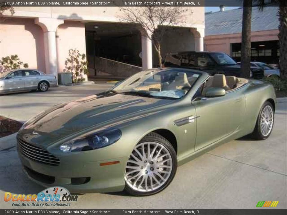2009 Aston Martin DB9 Volante California Sage / Sandstorm Photo #11