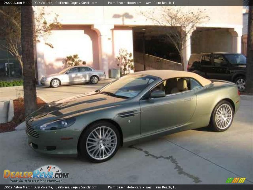 2009 Aston Martin DB9 Volante California Sage / Sandstorm Photo #13