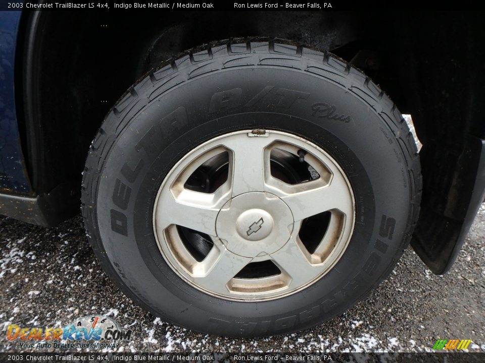 2003 Chevrolet TrailBlazer LS 4x4 Indigo Blue Metallic / Medium Oak Photo #6