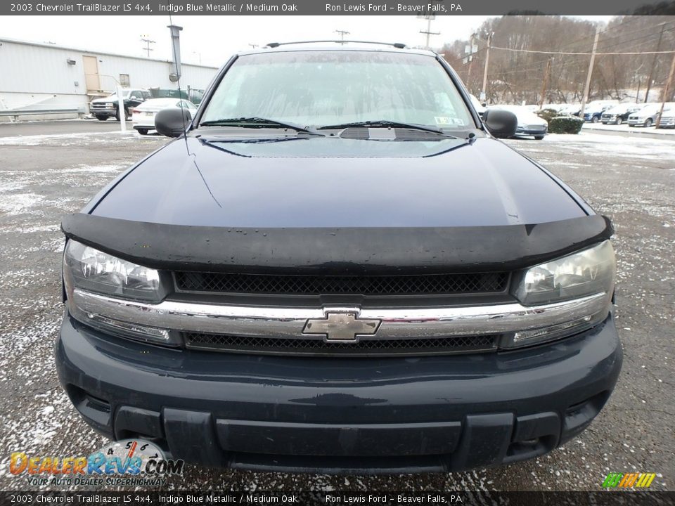 2003 Chevrolet TrailBlazer LS 4x4 Indigo Blue Metallic / Medium Oak Photo #9