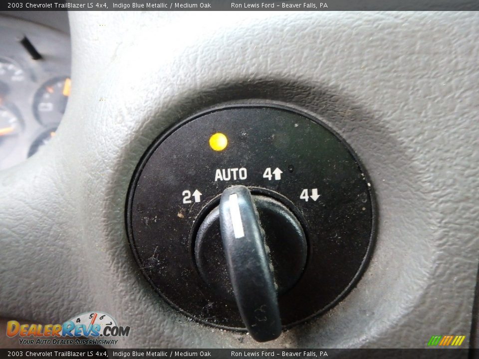 2003 Chevrolet TrailBlazer LS 4x4 Indigo Blue Metallic / Medium Oak Photo #19