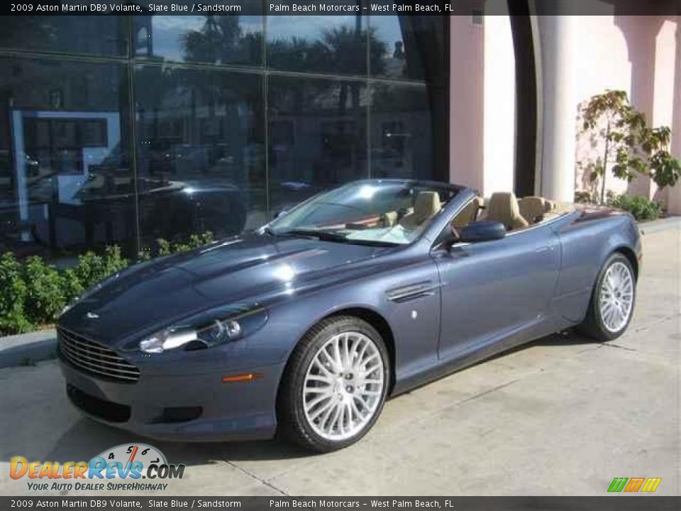 2009 Aston Martin DB9 Volante Slate Blue / Sandstorm Photo #1