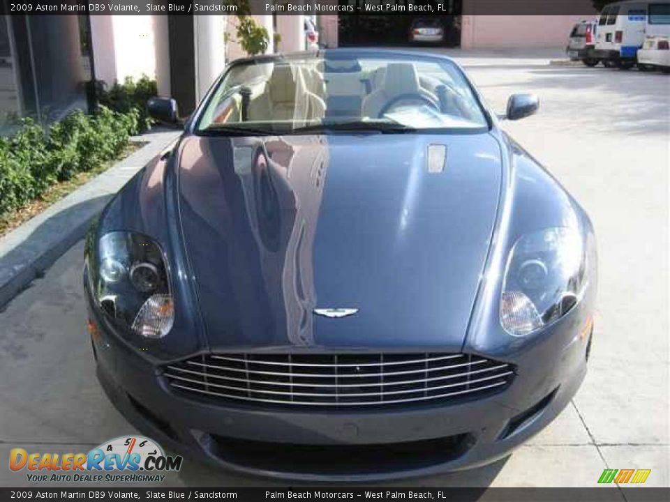 2009 Aston Martin DB9 Volante Slate Blue / Sandstorm Photo #2