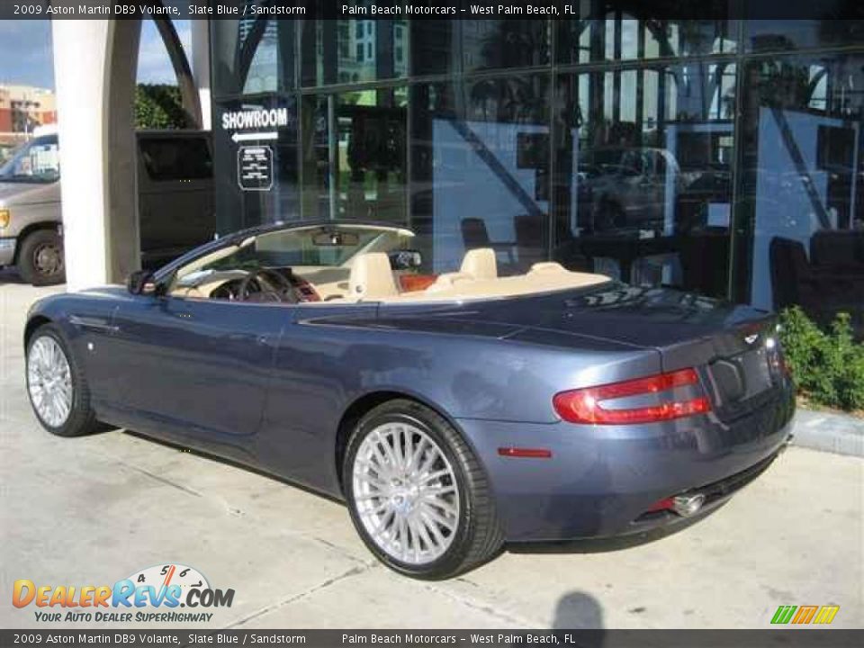 2009 Aston Martin DB9 Volante Slate Blue / Sandstorm Photo #4
