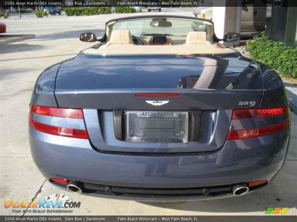 2009 Aston Martin DB9 Volante Slate Blue / Sandstorm Photo #5