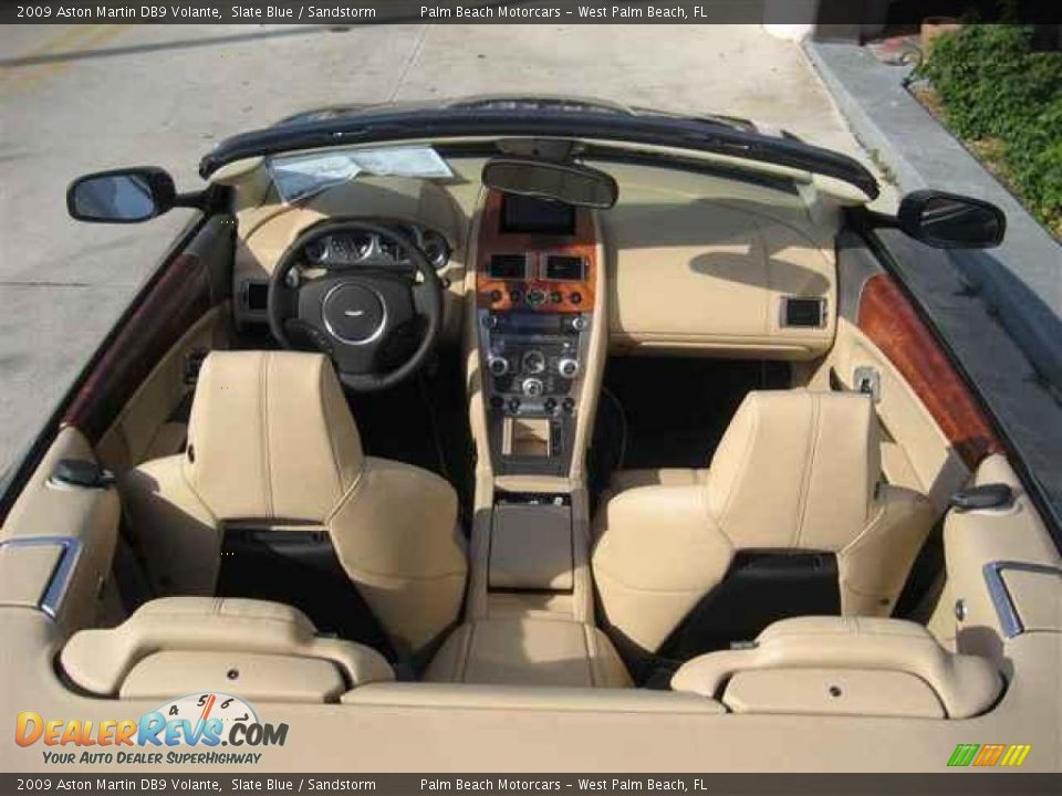 2009 Aston Martin DB9 Volante Slate Blue / Sandstorm Photo #6